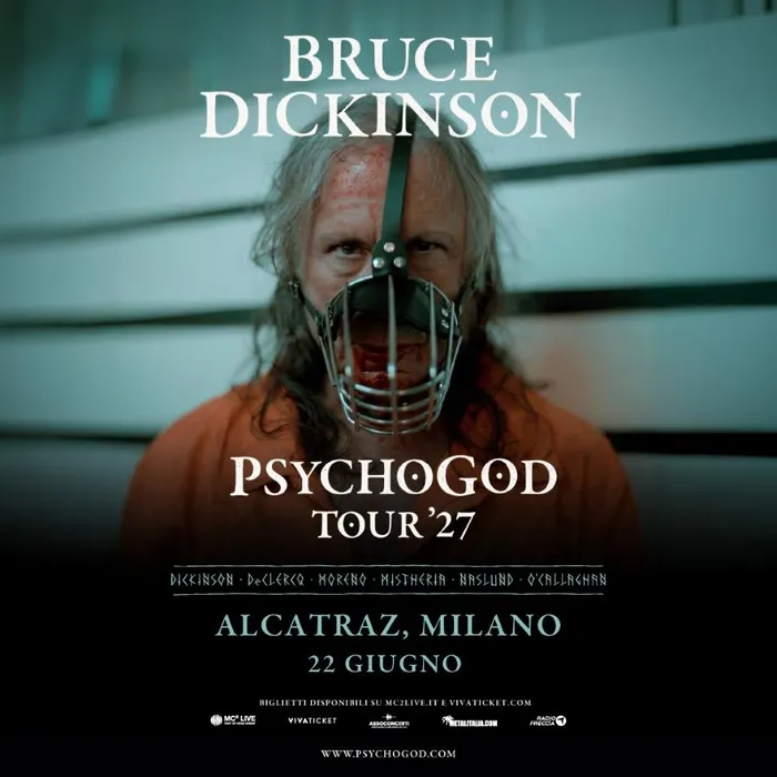 Bruce Dickinson porta il Psycho God Tour in Italia