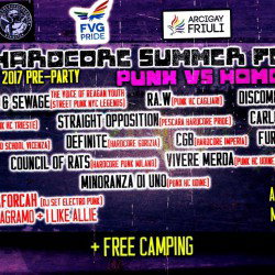 Queer Hardcore Summer Festival 2017 @ Festaintenda Il Cantiere - Mortegliano (Ud)