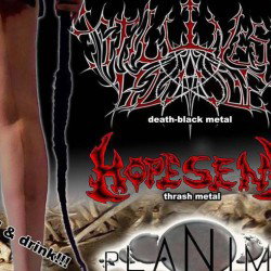 Live Metal Night - Stillness Blade + Hopesend + Planimo @Messapi Club House (Torre Suda)