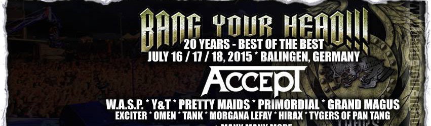 Bang Your Head Festival 2015: annunciato il primo headliner