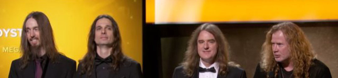 Megadeth: mentre andavano a ritirare il Grammy è partita "Master of Puppets" dei Metallica