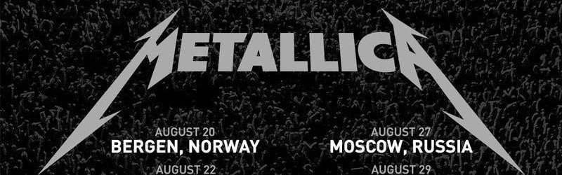 Metallica: le date dell' European Summer Vacation Tour