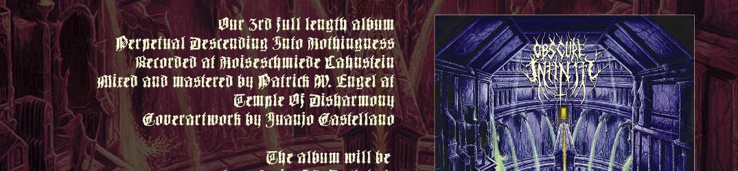 Obscure Infinity: nuova traccia da "Perpetual Descending Into Nothingness"