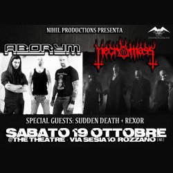 Necromass e Aborym: doppio release party a Milano