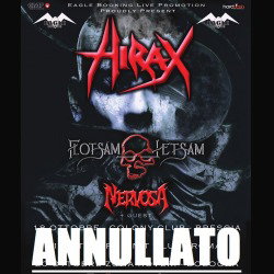 Hirax e Flotsam And Jetsam: cancellato il tour europeo