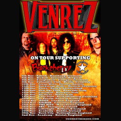 Venrez: special guest nel tour europeo di Buckcherry e Hardcore Superstar