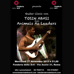 Animal As Leaders: clinic a Roma per il chitarrista Tosin Abasi