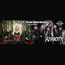 Atrocity + Leave's Eyes: cambio di location