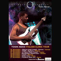Tosin Abasi: una serie di clinic italiane per il chitarrista