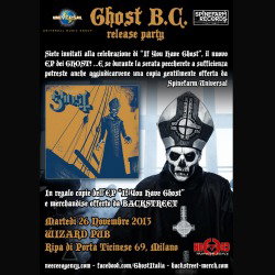 Ghost B.C.: i dettagli del release party