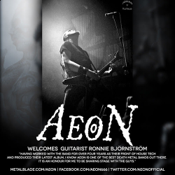 Aeon: svelato il nuovo chitarrista