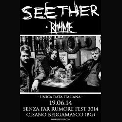 Rhyme: confermati a fianco dei Seether al Senza Far Rumore Fest