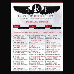 Frontiers Rock Festival: il running order definitivo delle tre giornate