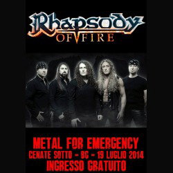 Rhapsody Of Fire: headliner al Metal For Emergency Festival