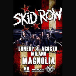 Skid Row: gli orari del concerto di lunedì a Milano