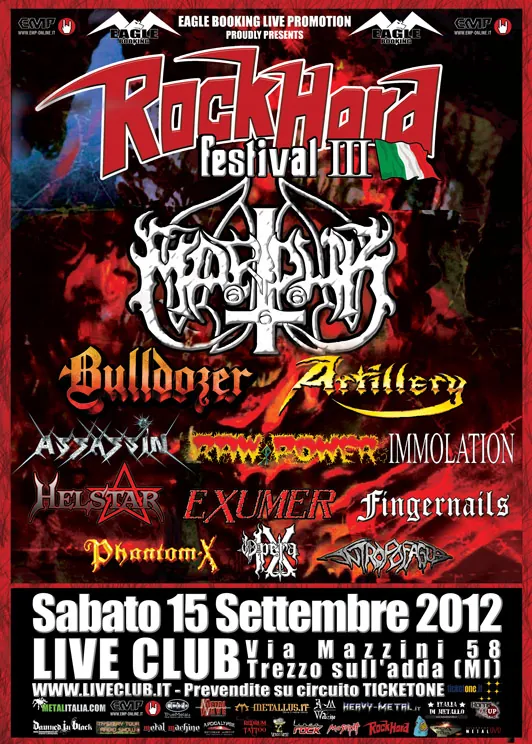 Live report: Rock Hard Festival III a Trezzo d'Adda, 15.9.2012