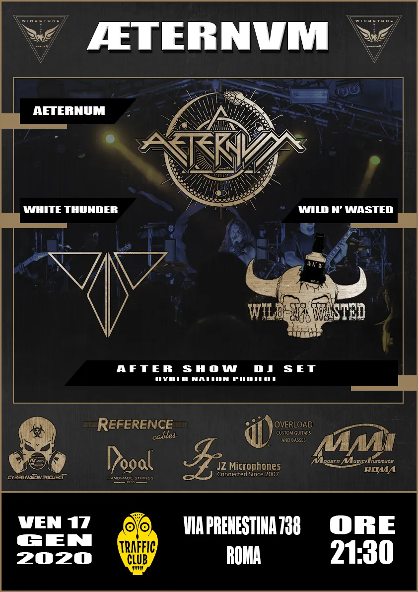 Aeternum: il 17 gennaio live al Traffic club di Roma