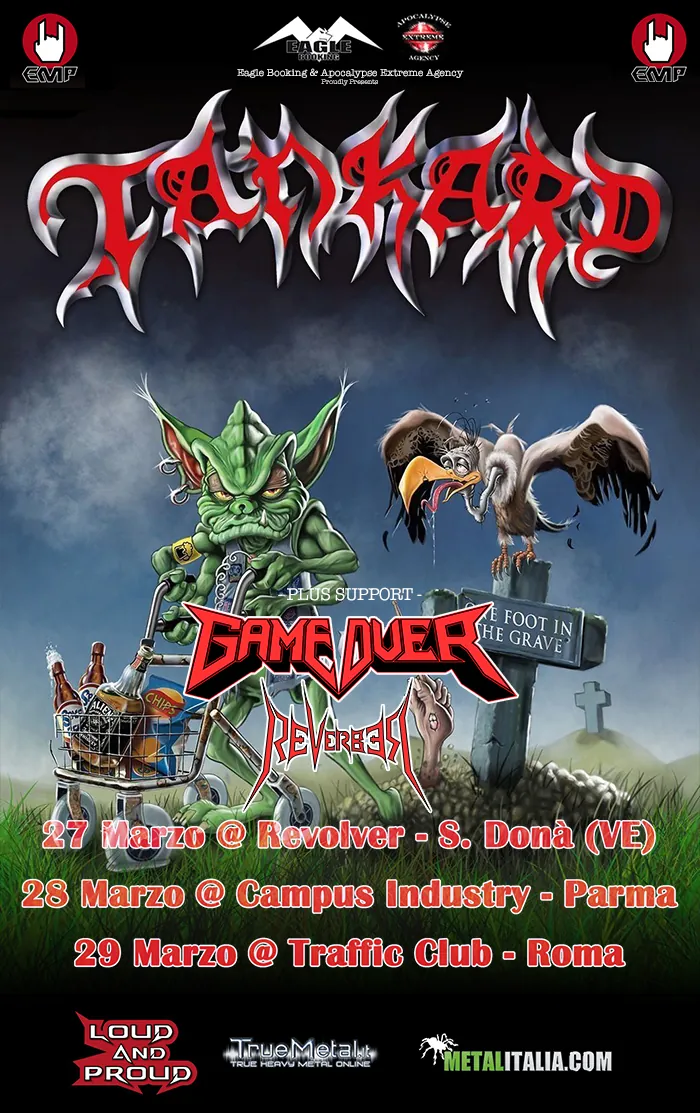 Tankard: le band di supporto per le date italiane