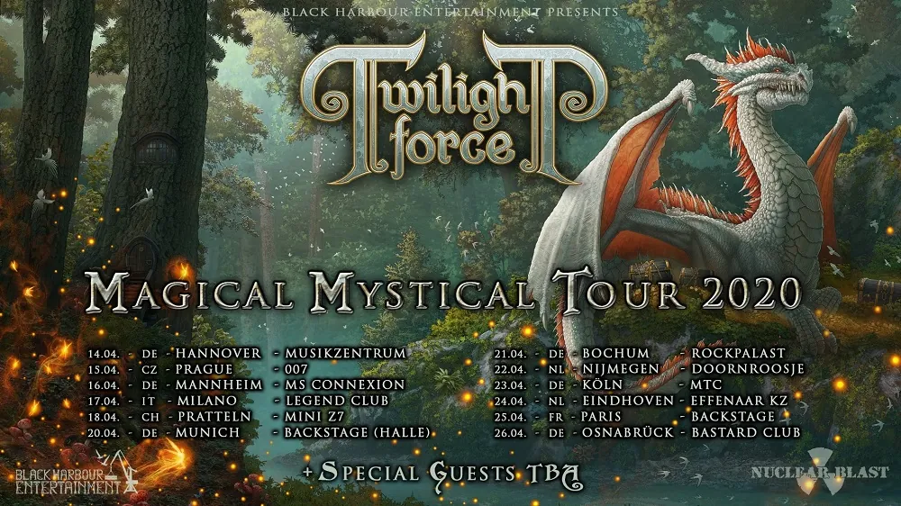 Twilight Force: "Magical Mystical Tour 2020", ad aprile unica data in Italia