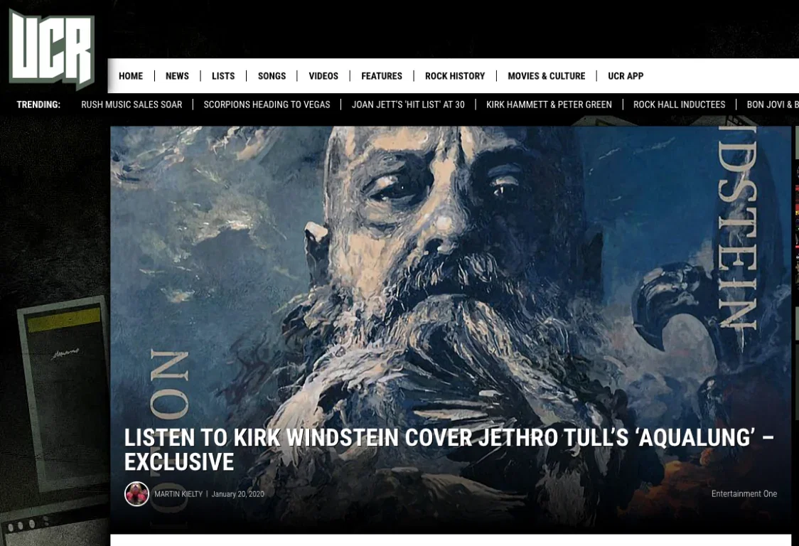 Kirk Windstein (Crowbar): ecco la cover di 'Aqualung' dei Jethro Tull