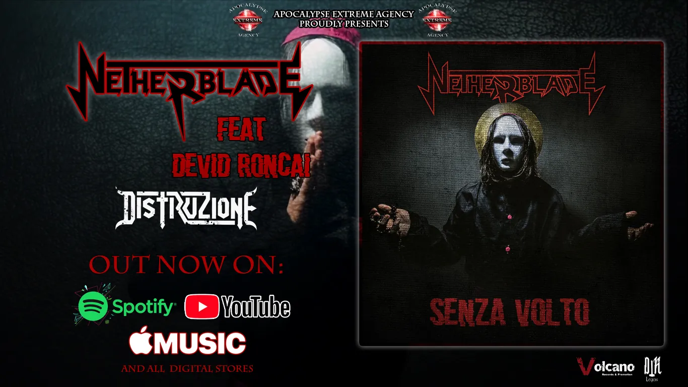 Netherblade: disponibile il lyric video di 'Senza Volto' (con Devid Roncai dei Distruzione)