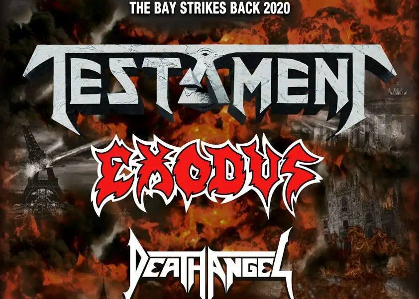 Testament, Exodus, Death Angel: cancellato il concerto in Italia per l'allarme Coronavirus