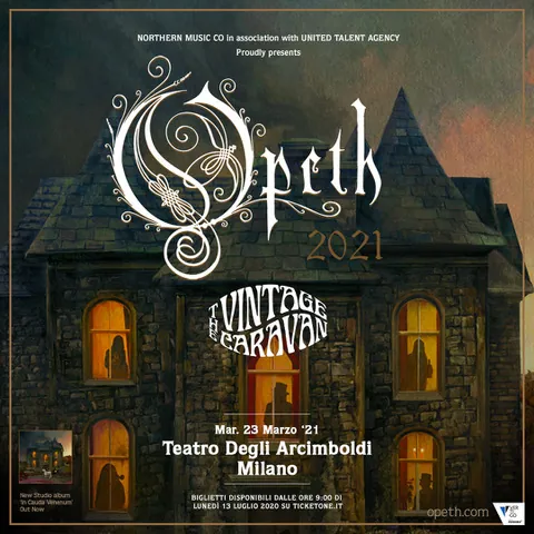 Opeth: annunciato un tour europeo dei teatri, una data in Italia nel 2021