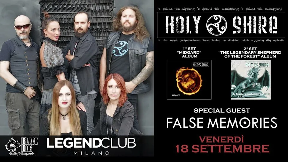 Holy Shire: data live il 18 settembre al Legend Club di Milano