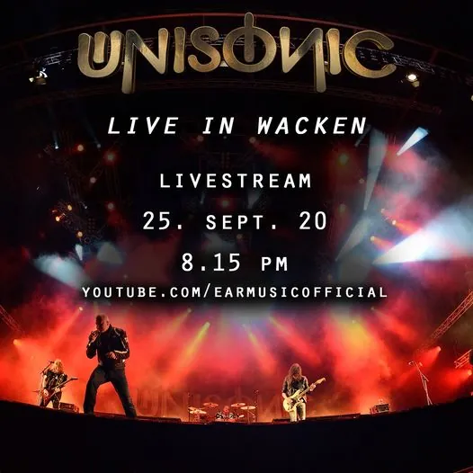 Unisonic: questo venerdì Michael Kiske, Dennis Ward e Kosta Zafiriou saranno ospiti in chat allo streaming ufficiale del concerto di Wacken 2016