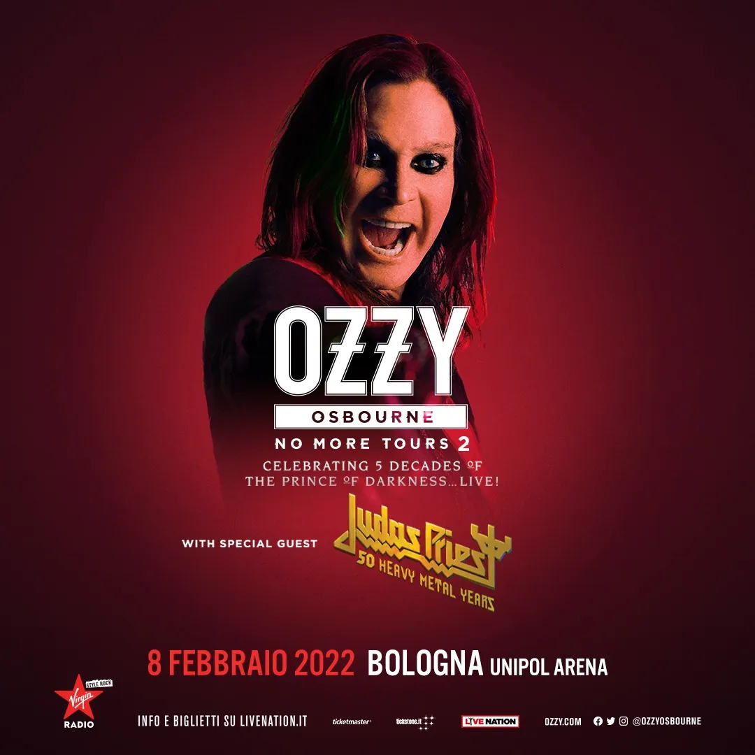 Ozzy Osbourne, Judas Priest: tutte le date aggiornate del tour europeo 2022, confermata quella di Bologna