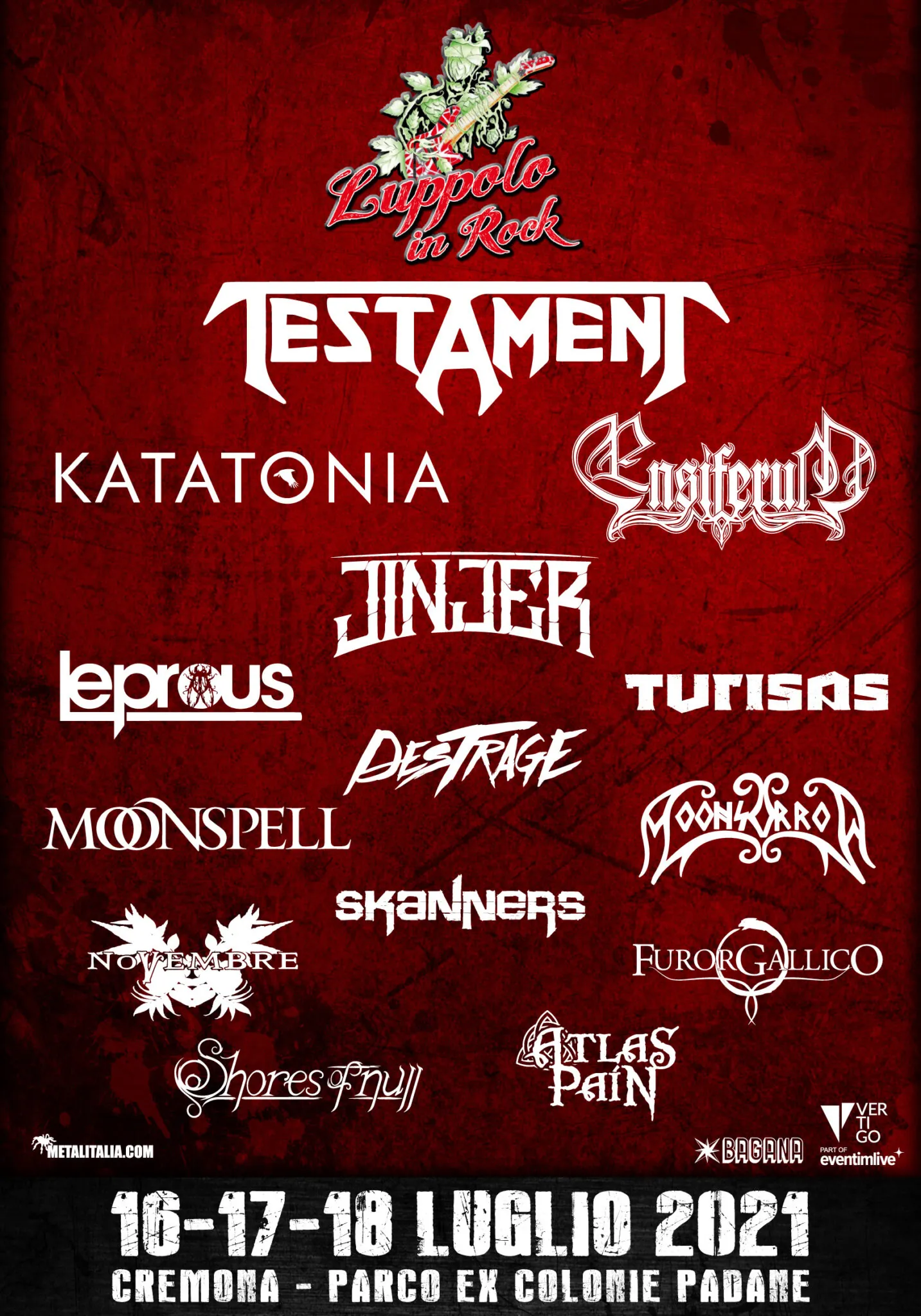 Luppolo in Rock 2021: annunciati Katatonia, Moonspell e Shores Of Null