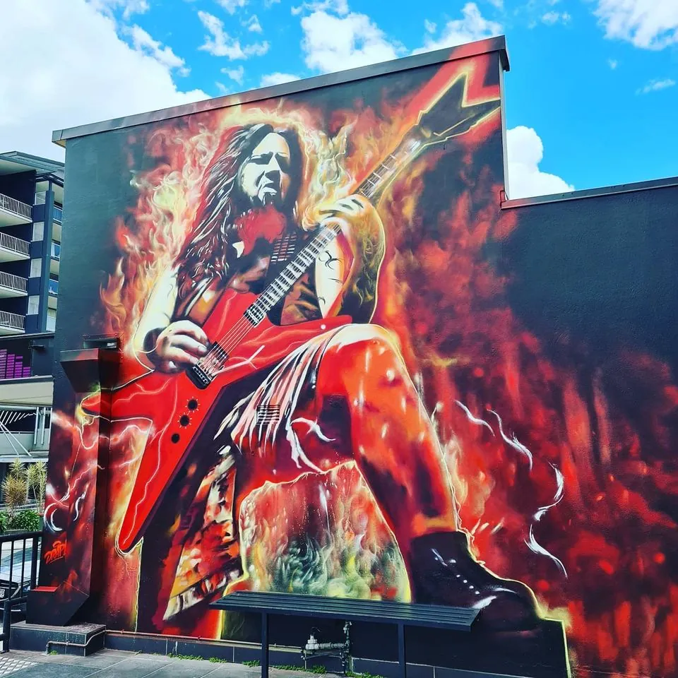 Pantera: un gigantesco murale in tributo a Dimebag Darrell