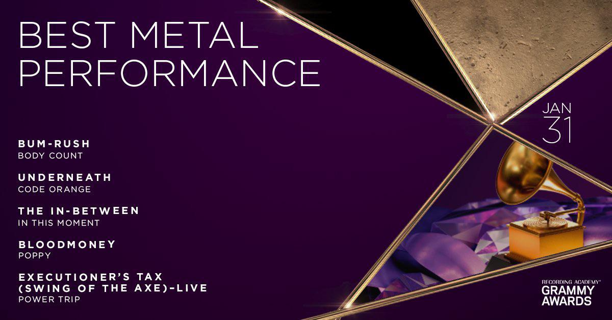 Grammy Awards 2021: Body Count e Power Trip tra i nominati per la categoria "Best Metal Performance"