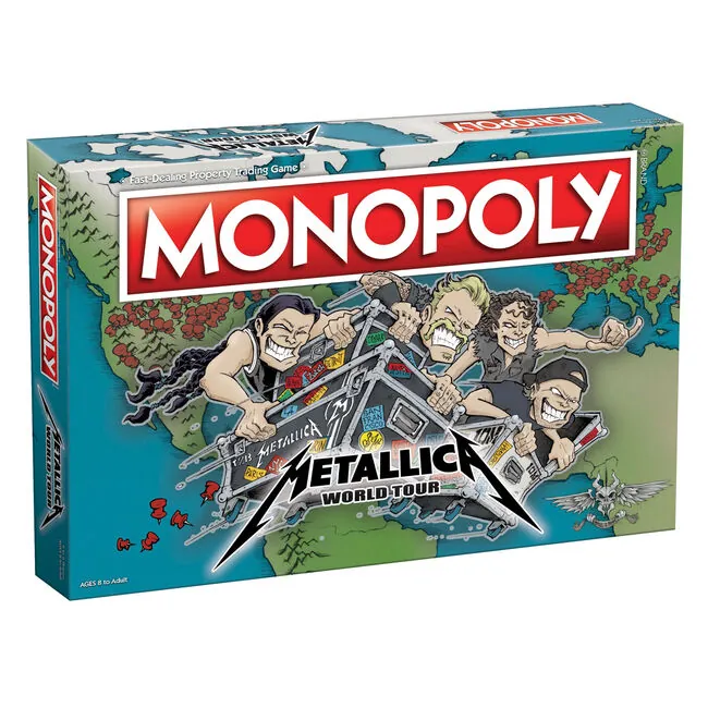 Metallica: in vendita il nuovo Monopoly in versione "World Tour"