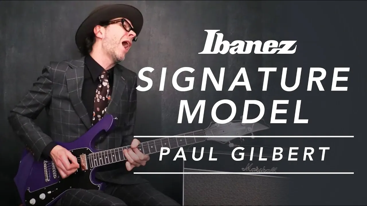 Paul Gilbert: un video dimostrativo della sua chitarra signature Ibanez