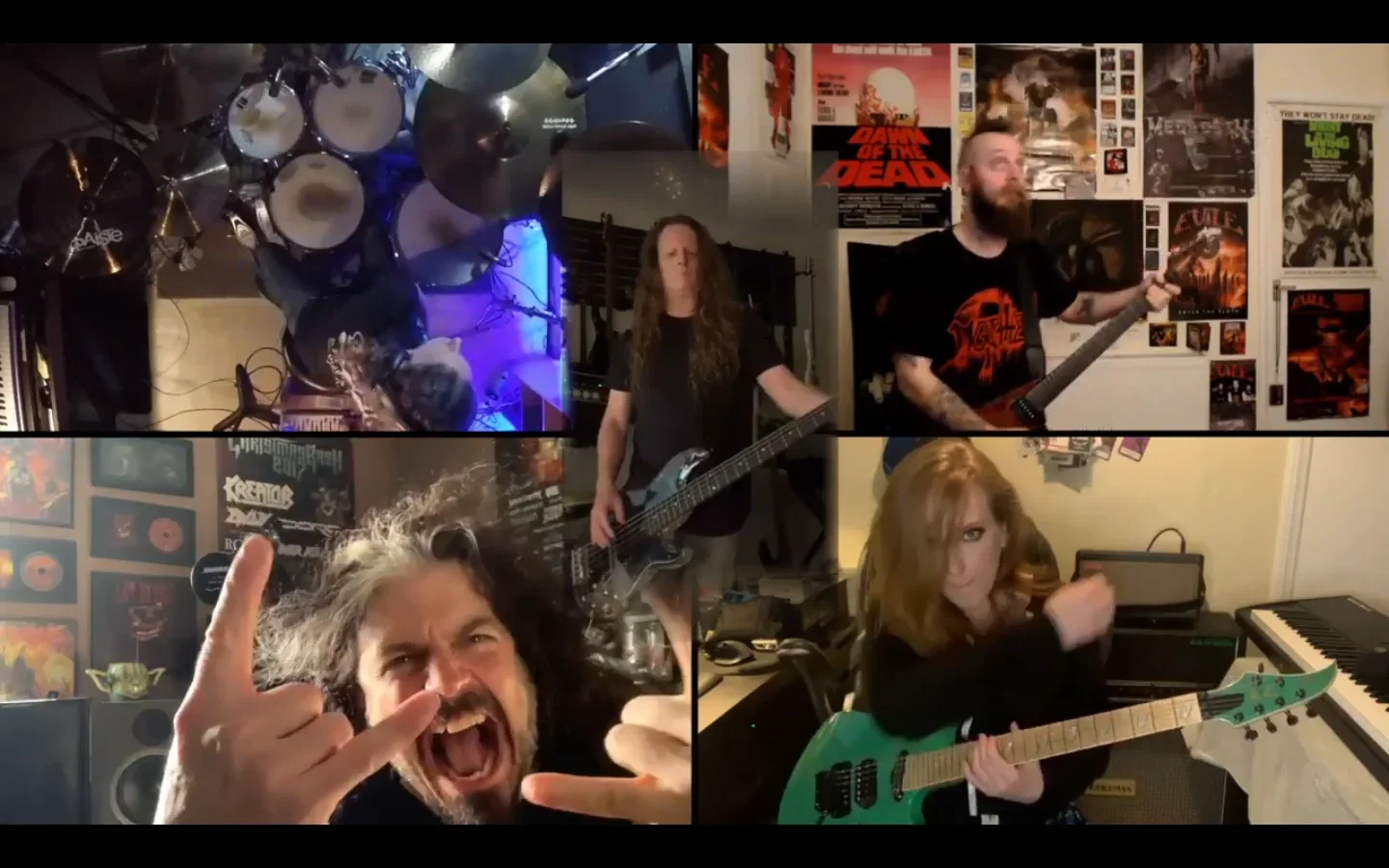 King Diamond: membri di Exodus, Evile e Let Us Prey per la cover di 'A Mansion In Darkness'