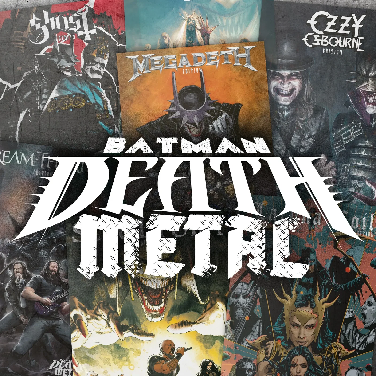 DC Comics: a marzo una nuova serie di Batman con Megadeth, Lacuna Coil, Ozzy Osbourne e Dream Theater