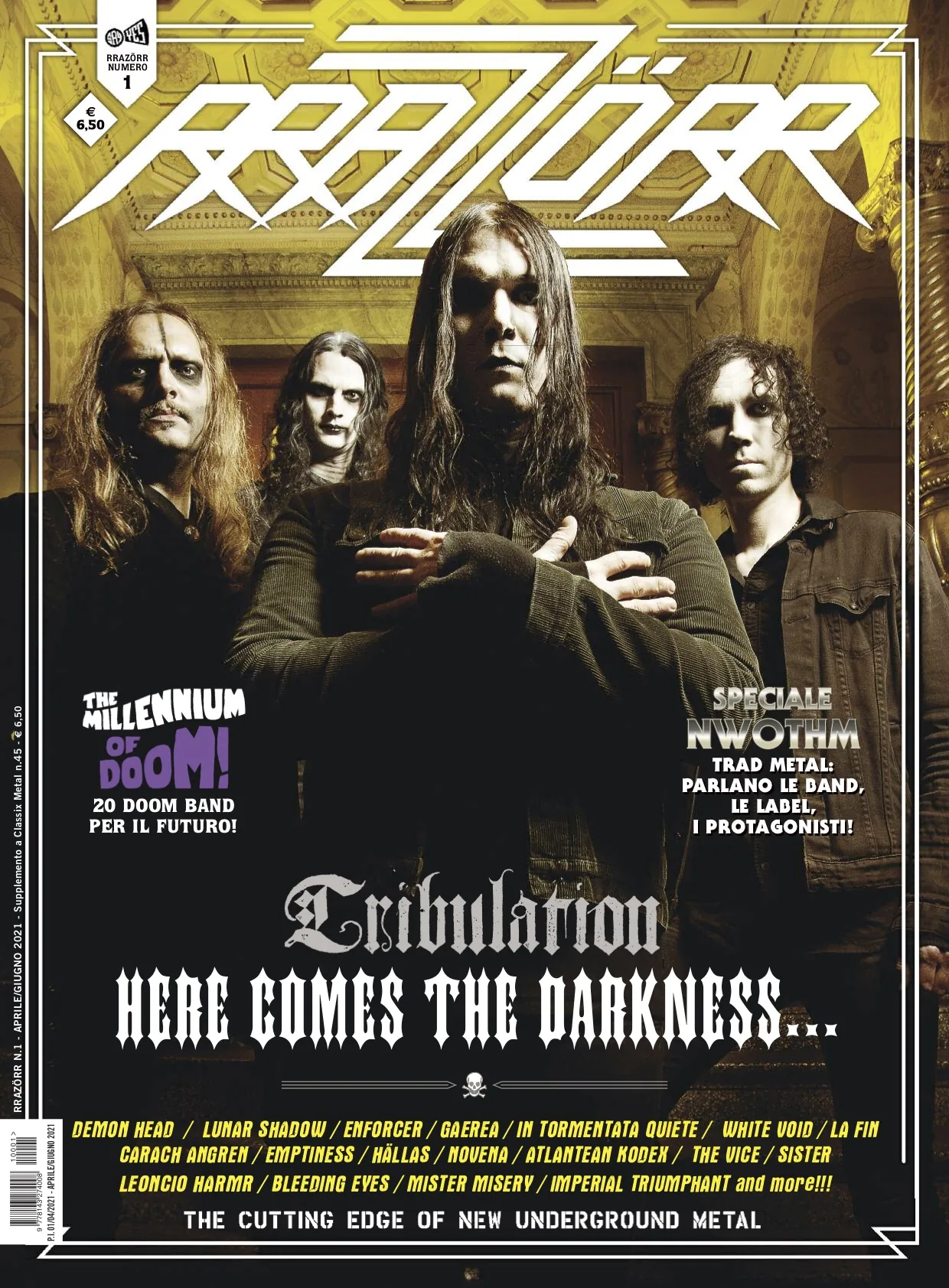 E’ in edicola il n.1 di Rrazörr, la prima rivista dedicata all’underground metal