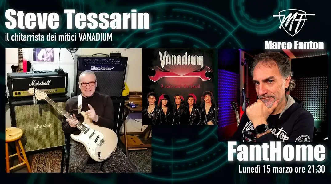 Vanadium, Rustless: Steve Tessarin in diretta su YouTube stasera