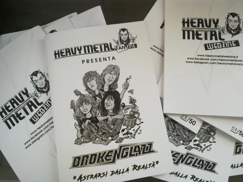 Heavy Metal Webzine: pronta la fanzine dedicata ai Broken Glazz