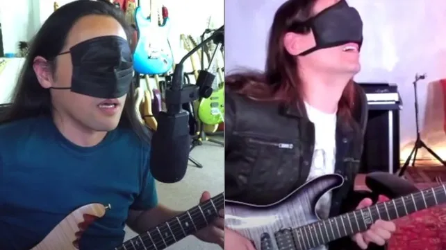Dragonforce: Herman Li sfida Kiko Loureiro dei Megadeth a un duello di chitarra da bendati