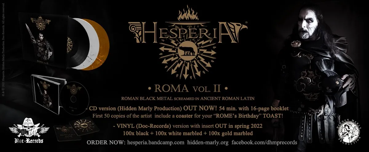 Hesperia: esce il nuovo LP "Roma vol. II", il track-by-track, il video di "Romana Italia"