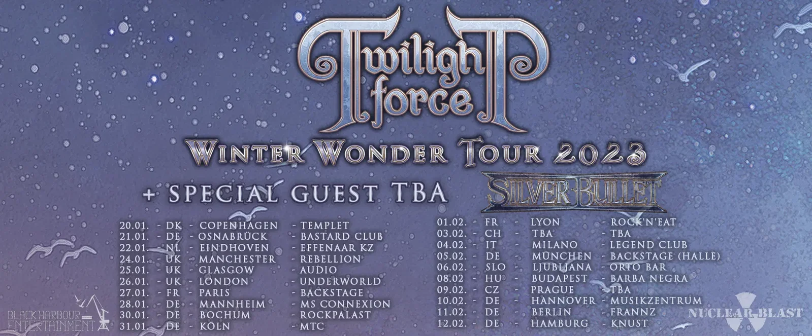 Twilight Force: posticipato il tour al 2023, nuova data e location per il concerto di Milano