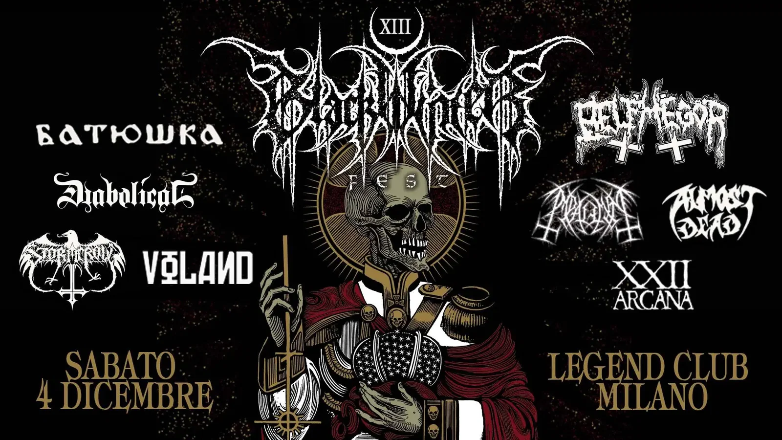 Black Winter Fest XIII: cambio di location