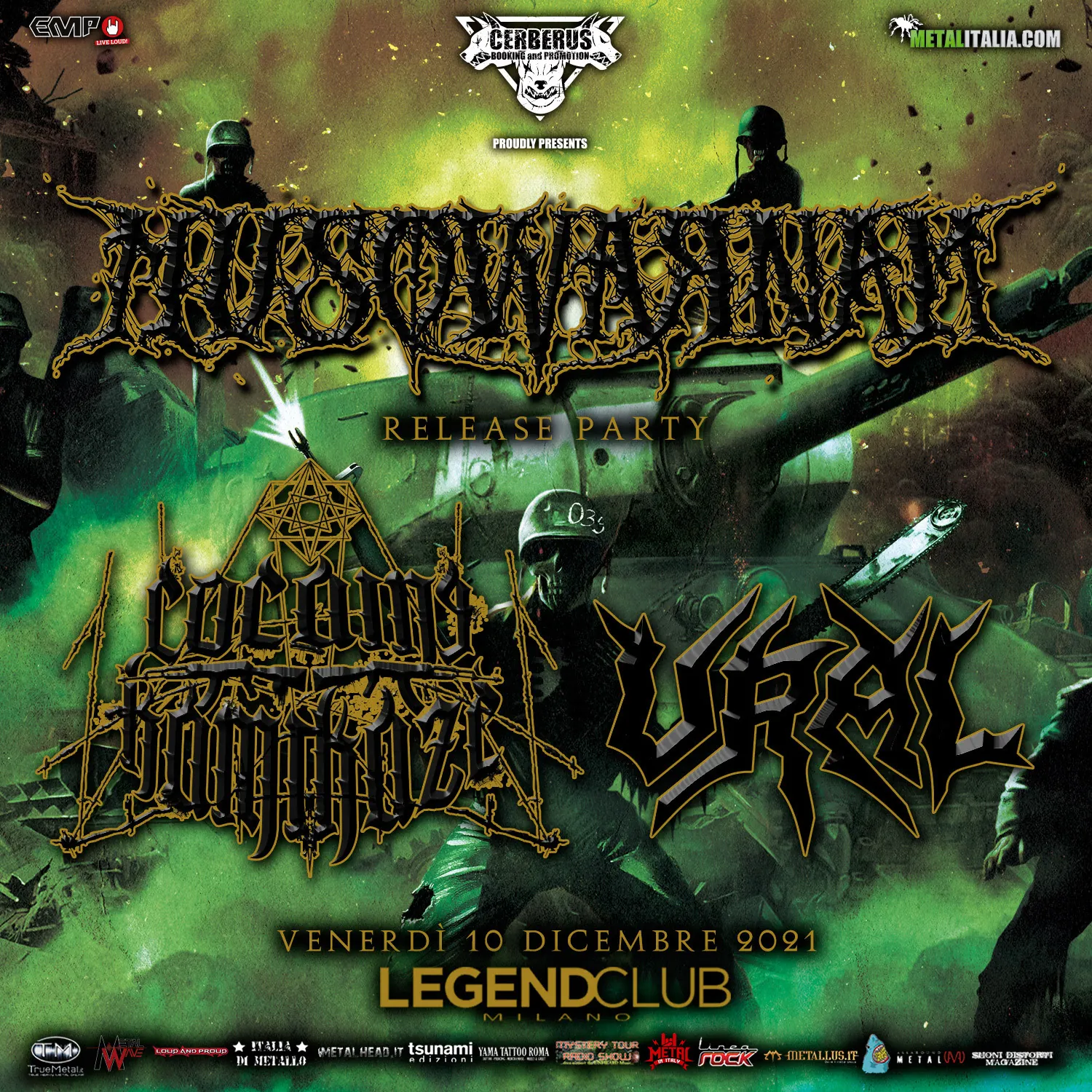 HusqwarnaH: release party con Cocaine Kamikaze e Ural