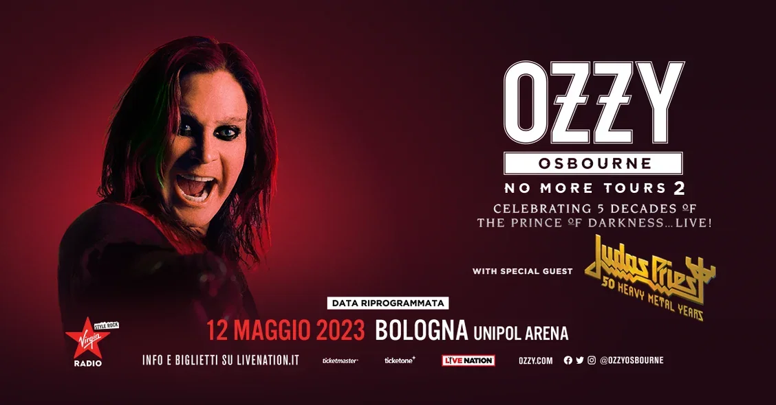 Ozzy Osbourne: spostata la data con i Judas Priest