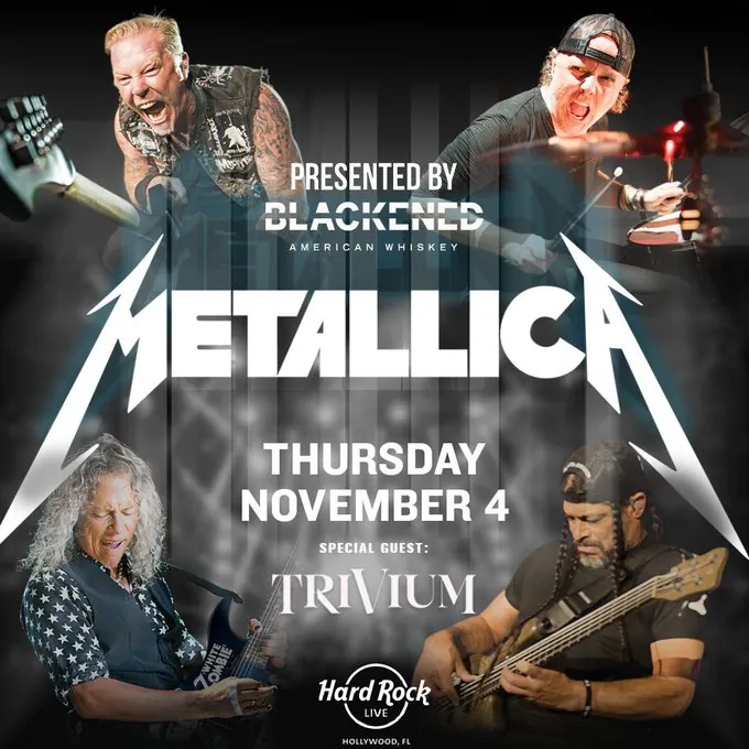 Metallica: il video professionale di 'Master Of Puppets' registrato dal vivo al Seminole Hard Rock Hotel & Casino