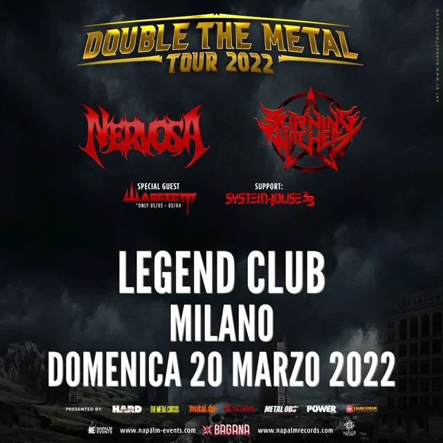 Burning Witches: la heavy metal band svizzera sul palco del Legend Club insieme a Nervosa e 1914