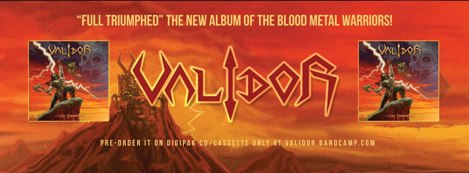 Validor: a febbraio il nuovo album "Full Triumphed"