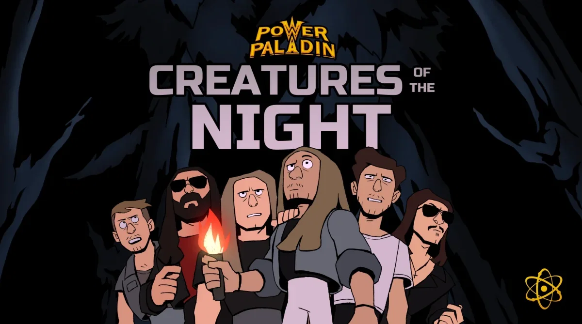 Power Paladin: il video animato di 'Creatures Of The Night'